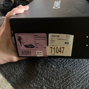 Chanel dark blue heels size 10